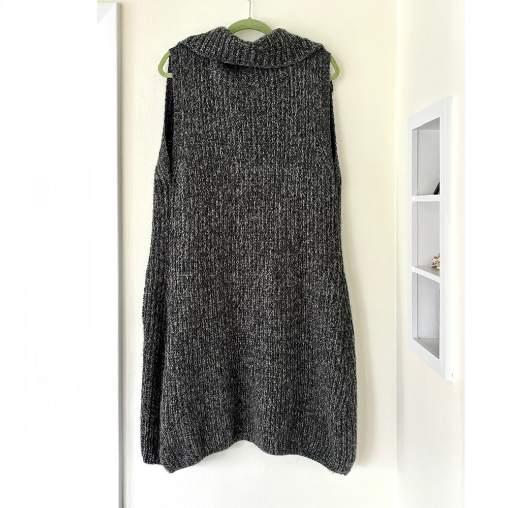 Prana Thalia wool blend black dark gray grey duster sweater - Picture 9 of 16